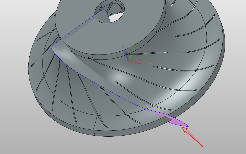 旋转机械叶轮流体域单流道通用抽取方法
